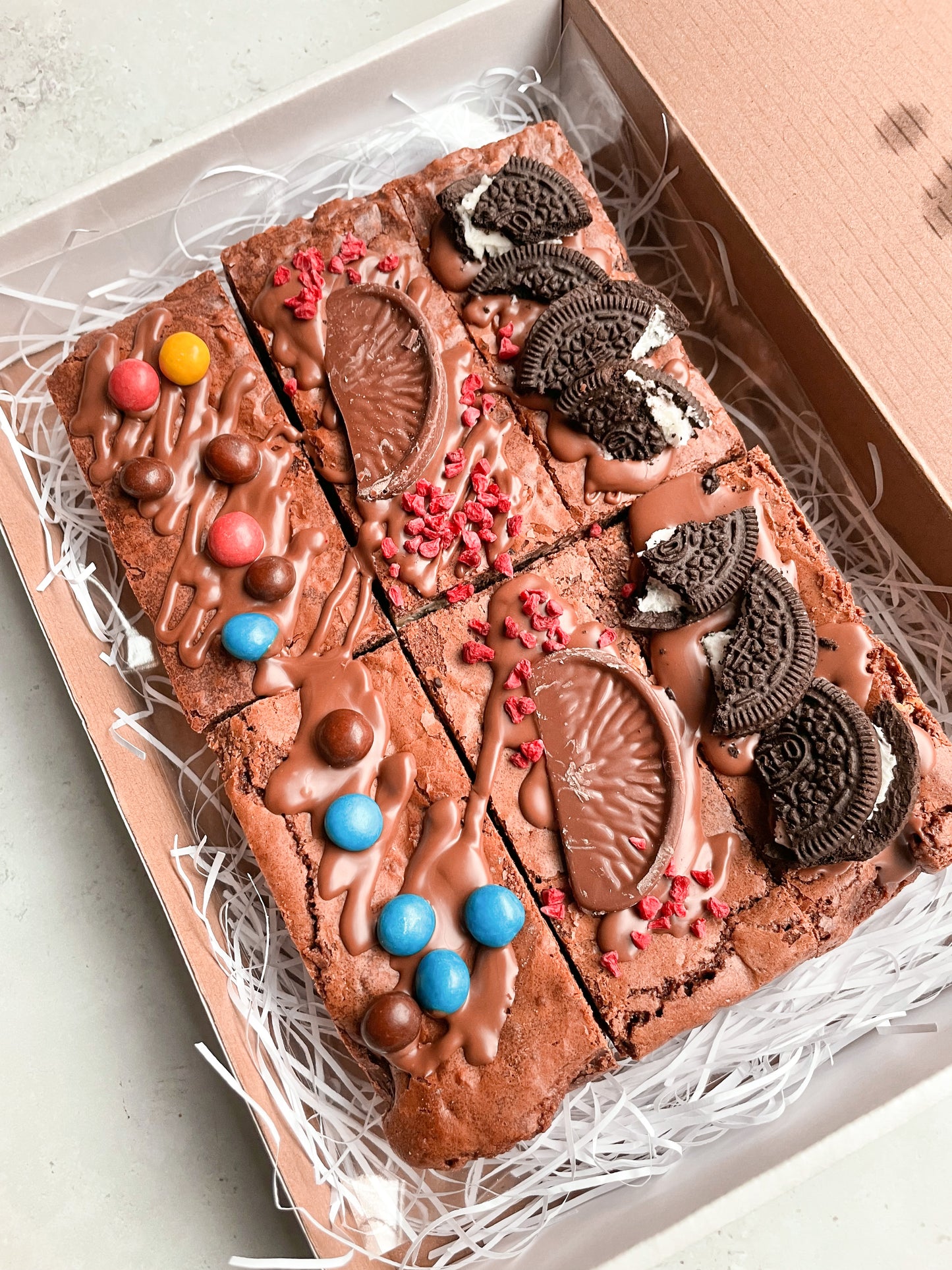 6 Triple Chocolate Brownies